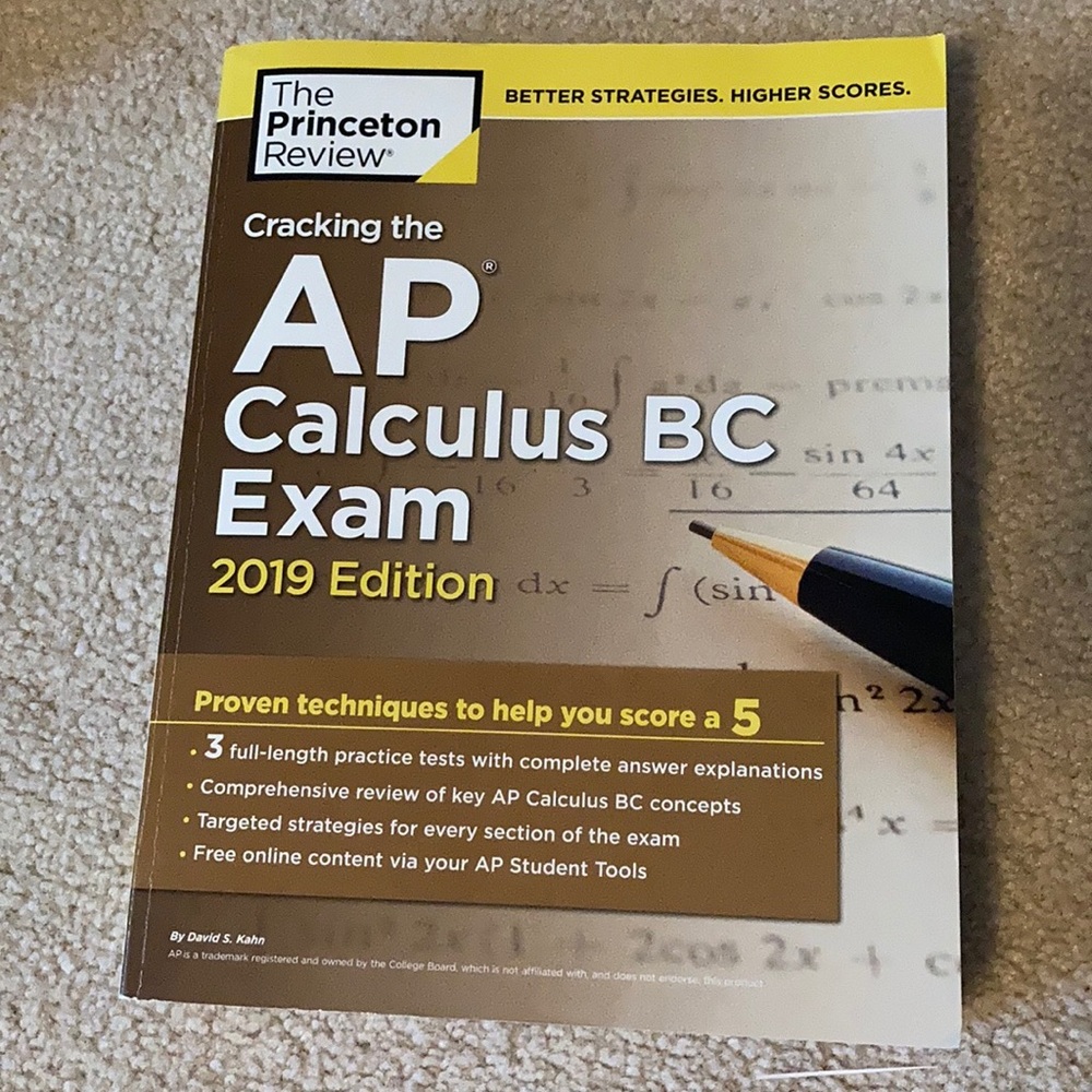 AP Calculus BC Exam prep book